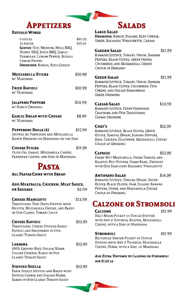 Fratelli Menu 2